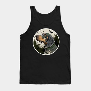 Bluetick Coonhound Camouflage Motif Tank Top